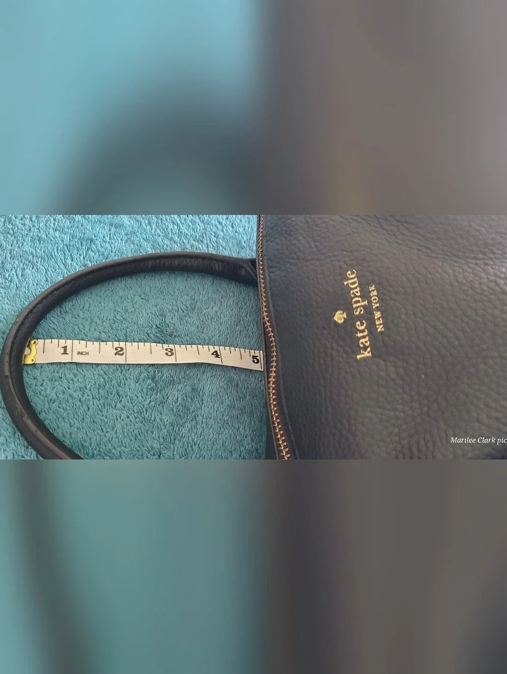 Kate Spade Black Leather Satchel Handbag